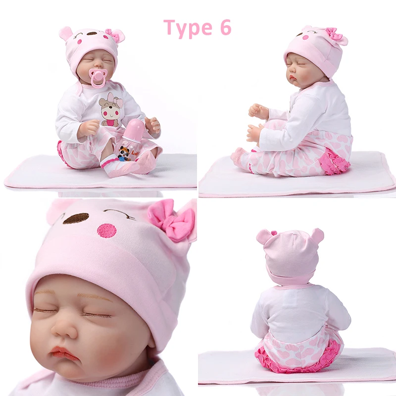 NPK Baby Reborn Doll мальчик живой игрушки для детей милые игрушки для девочек 22 дюймов 55 см мягкий силиконовый корпус Детские куклы подарок на день рождения