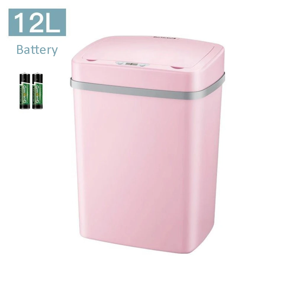 12L Intelligent sensing garbage can Smart Inductive Ashbin Automatic Sensor Dustbin Trash Can Home Garbage Bucket | Дом и сад