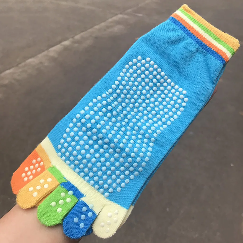 Новое поступление 2019 года забавные счастливые носки женские для йоги с пятью