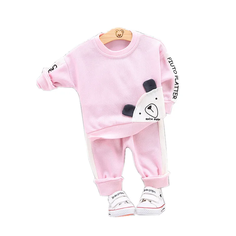 Весенне-осенний комплект одежды для маленьких мальчиков и девочек Детская