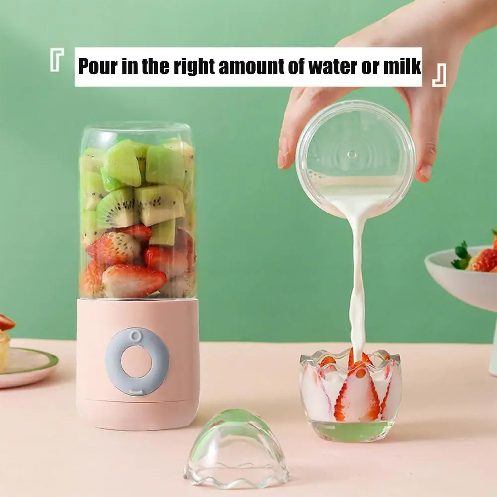 

Small Mini Juicer USB Rechargeable Portable Electric Juicer Cup For Making Juice Milk Shakes Protein Shakes Baby Food