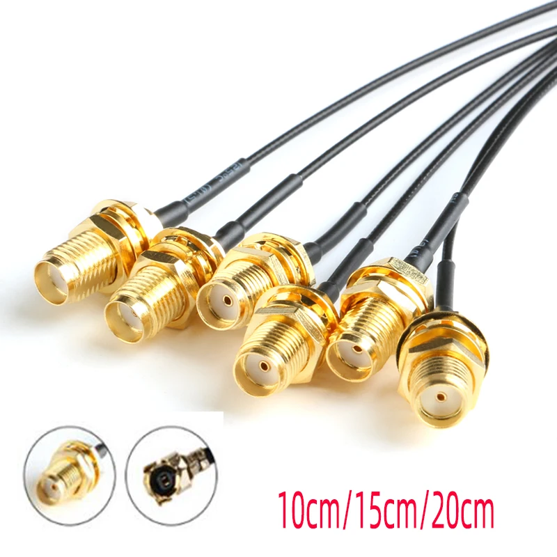 

SMA Extension Cable Straight Jack to uFL/u.FL/IPX/IPEX Female Connector Pigtail Antenna RF Pigtail Cable 1.13mm