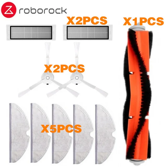 FXMi-13 Фильтр моющийся для Xiaomi Roborock S50 S51 S55 S6 части пылесоса HEPA фильтр Швабра Ткань основная щетка боковая щетка резервуар для воды - Цвет: FXMi-13