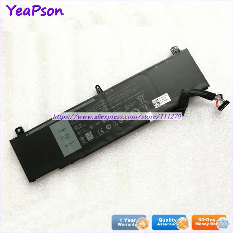 Yeapson 15 2 V 76Wh натуральная TDW5P 04RRR3 0V9XD7 JFWX7 ноутбук Батарея для Dell Alienware 13 R3 ALW13C 1738 2508 2718
