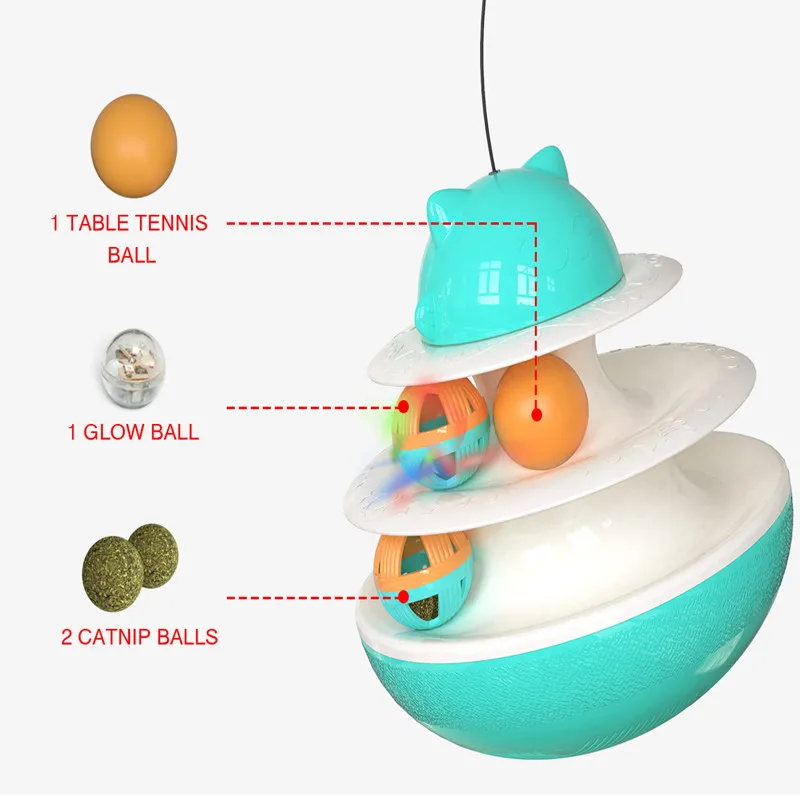 

Cat Educational Toys Track Ball Cat Toys Cat Toy Turntable Cat Toys Track Ball Tumbler Peppermint Ball Toy Peppermint Ball Turnt