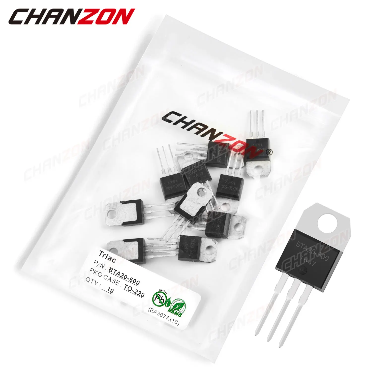 10 шт. BTA20 600 220 Triac SCR Транзистор биполярный плоскостной Биполярный Триод трубки fetы