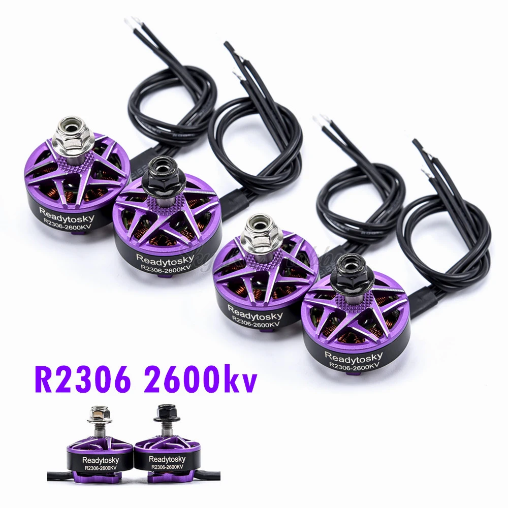 

2PCS /4PCS R2306 2306 2600kv CW CCW Brushless Motor 2-4S For FPV RC Racing Drone FPV Freestyle Frame Quadcopter DIY