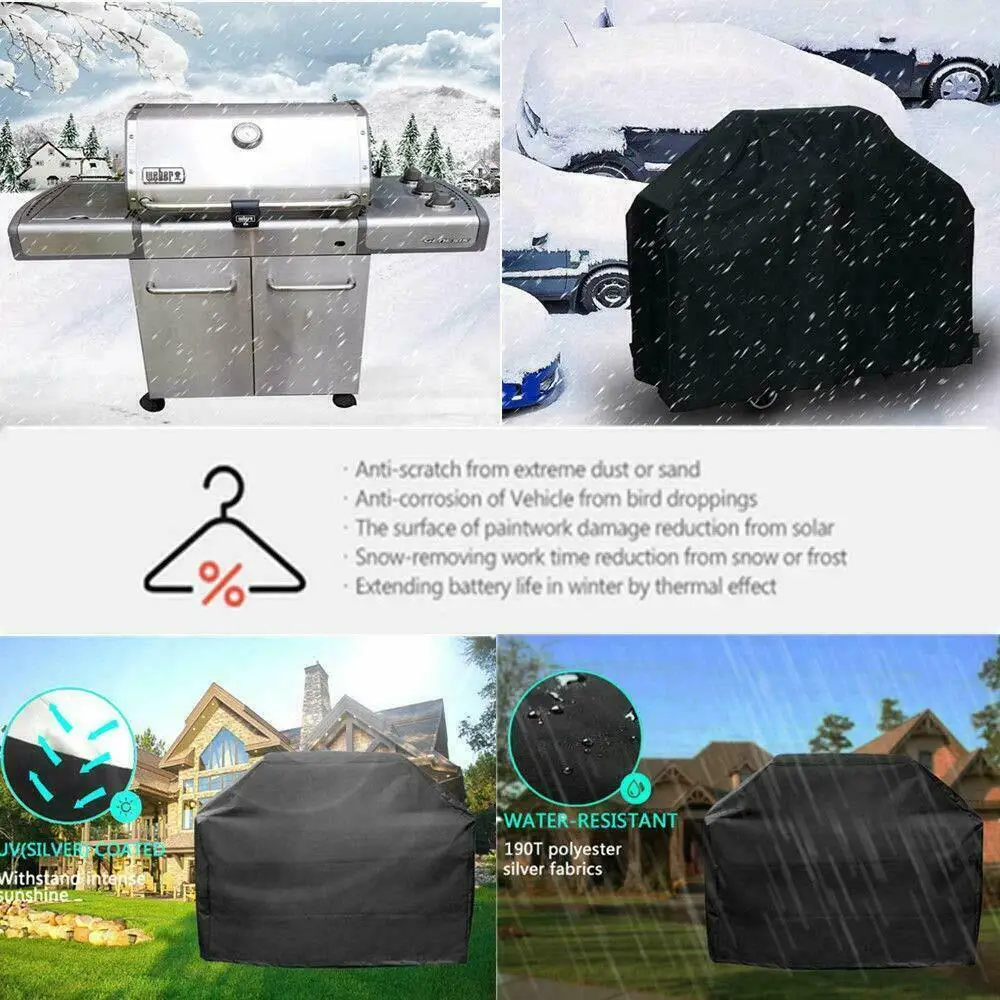 5 Inch BBQ Burner Gas Grill Cover Indoor Outdoor Barbecue Covers Waterproof Sun Protection Dustproof | Дом и сад