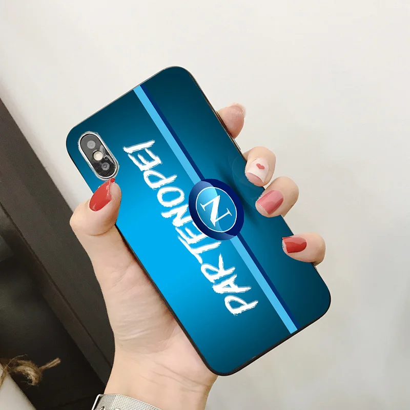 Чехол для телефона Insigne Milik iphone DIY Napoli FC чехол черный мягкий TPU iPhone 11Pro X XR XS MAX 7 8 7plus 6
