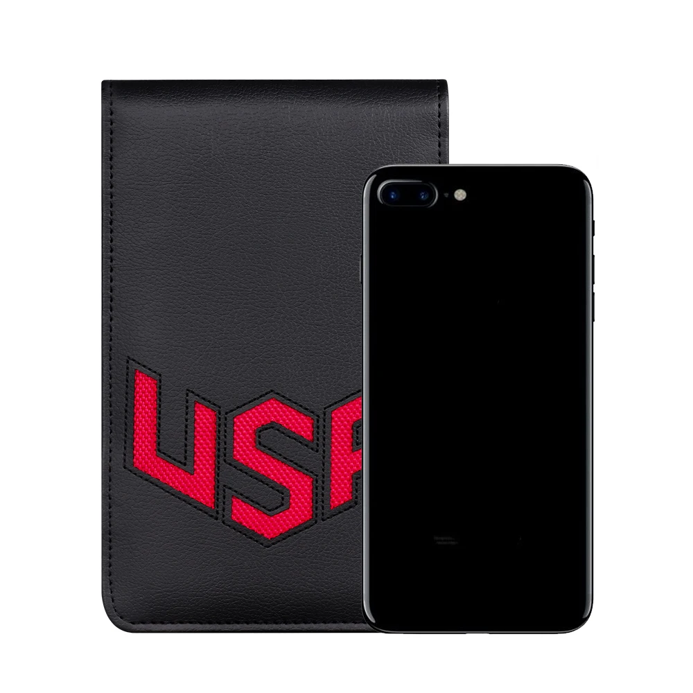 Чехол-держатель для карт гольфа с рисунком США из высококачественной кожи