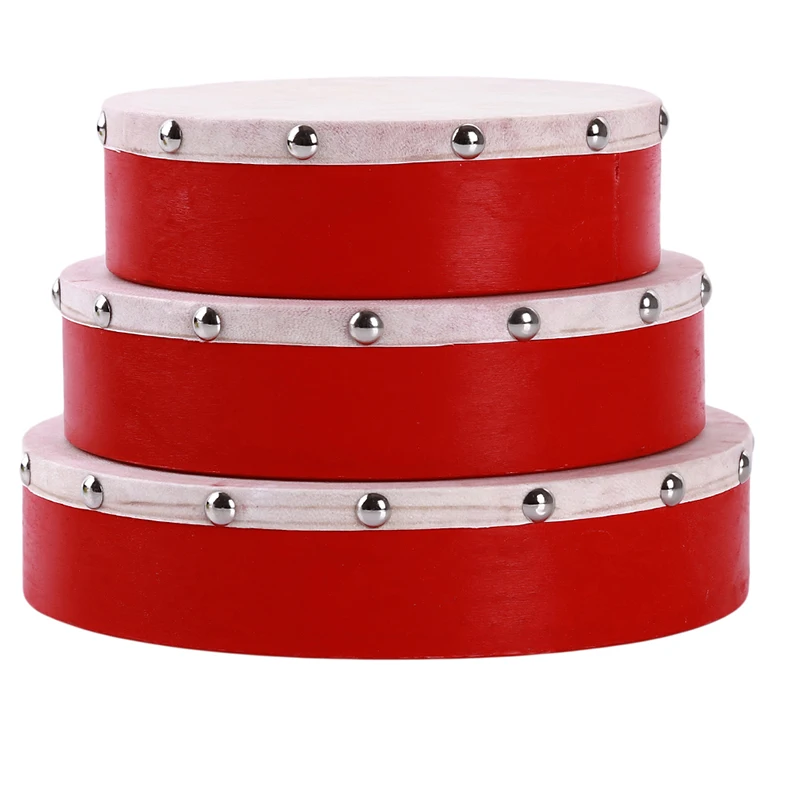 

Percussion Drum Wooden Toy Musical Instrument Learning Education Music Toys For Children kids toy Percussion Instruments 3 Sizes