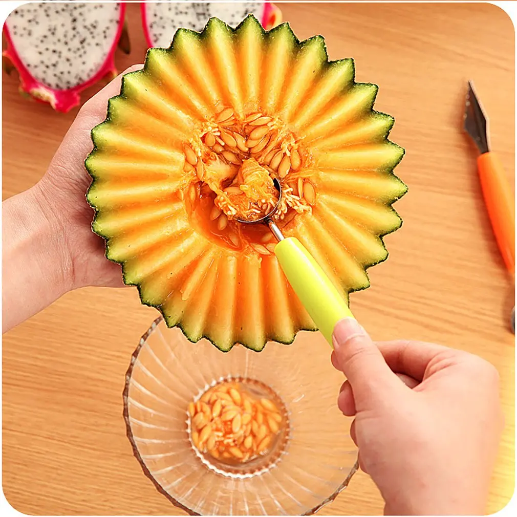 Нержавеющая сталь мини фрукты выкопали ложка-шарик мороженое копания арбуз