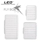 Коробка для крючков Leo Fly 28055 Fly коробка рыболовных крючков с пеной, водонепроницаемая прочная прозрачная рыболовная снасть, размеры S, M, L, Pesca