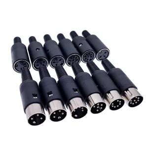 Штекерныйгнездовой разъем DIN, 345678 контактов, монтажный штекер для кабеля