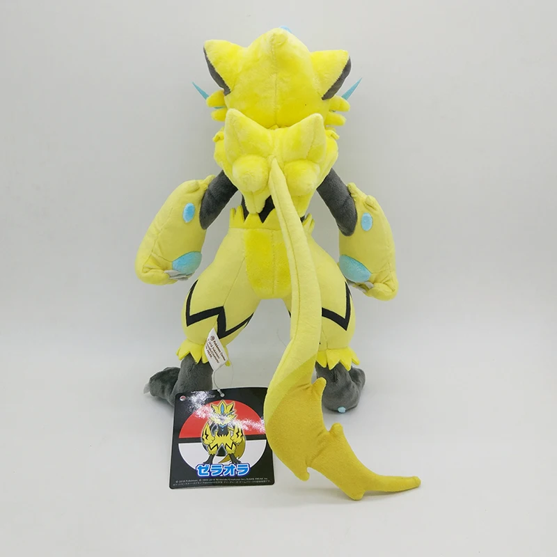 

30CM Zeraora plush Anime pet Doll lifelike cool Stuffed soft positive energy good quality Halloween Christmas gift kid Toy