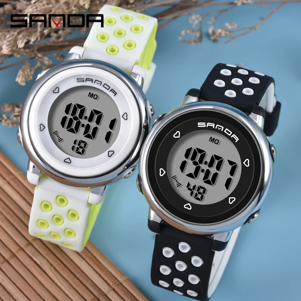 Часы наручные SANDA Детские светодиодные Модные цветные цифровые
