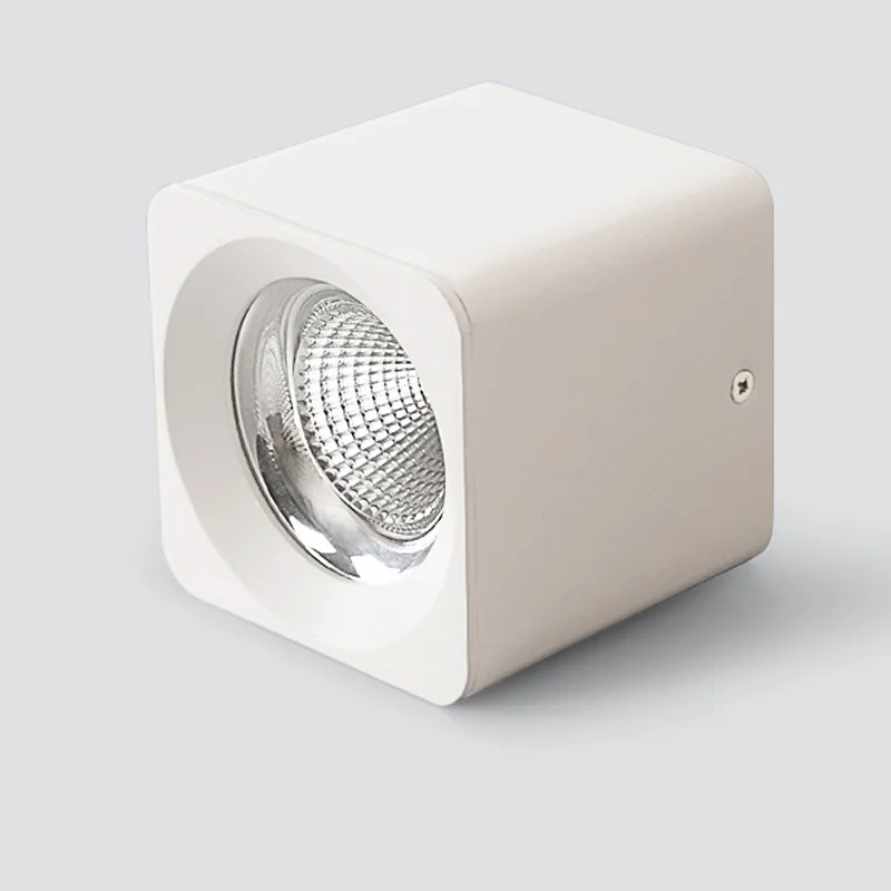 Диммируемый квадратный COB потолочный светодиодный светильник 7W 10W15W 20W AC110/220V