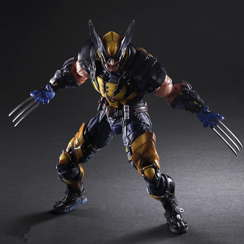 Мстители Марвел Росомаха X men Play Arts экшн фигурка игрушки Джеймс хаулетт Аниме ПВХ