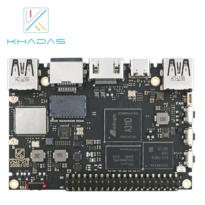Самый мощный одноплатный компьютер 2020 с 4 Гб LPDDR4/4X + 32 ГБ EMMC и 5 0 NPU Khadas VIM3