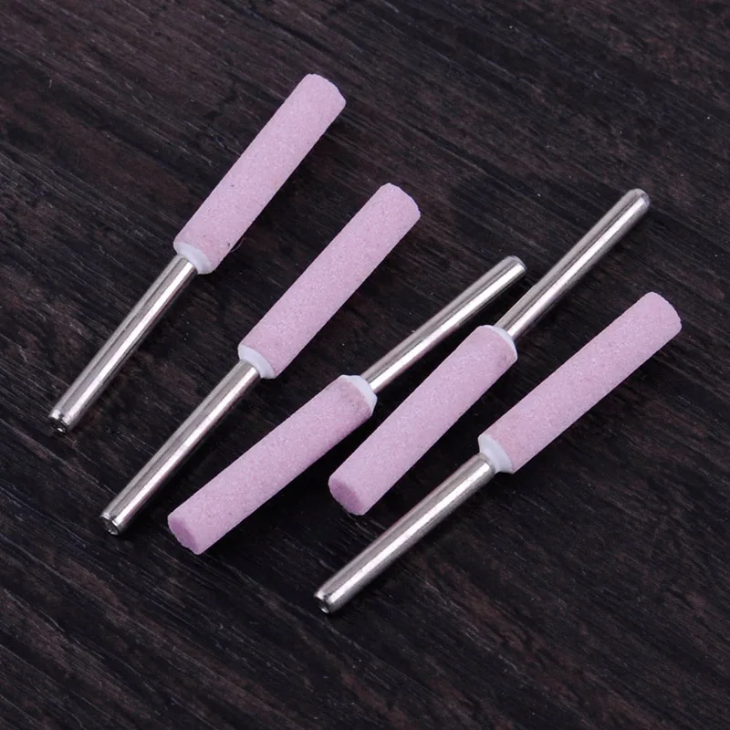 

5 Pcs 4.8mm Chainsaw Sharpener Burr Chain Saw Grinding Stone File L5