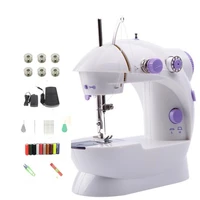 household multifunctional mini portable sewing machine night light pedal desktop electric sewing machine set