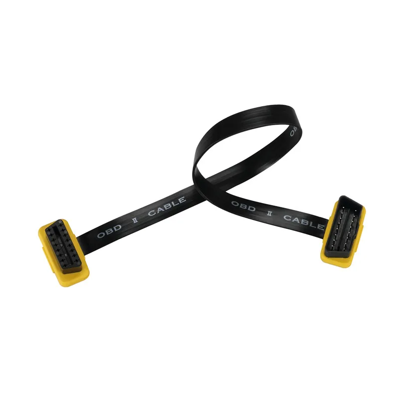 AUTOOL Оригинальный OBD2 Удлинительный кабель 40 см 16Pin папа мама удлинитель плоский