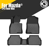 car floor mat for mazda atenza mazda 3 cx4 cx5 cx30 tpe rubber waterproof non slip fully surrounded floor mat refit