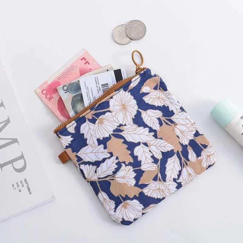 

13CM Portable Mini Bag With Zipper Girl Sanitary Napkin Storage Bag Cotton Cosmetic Storage Bag Small Wallet Small And Exquisite