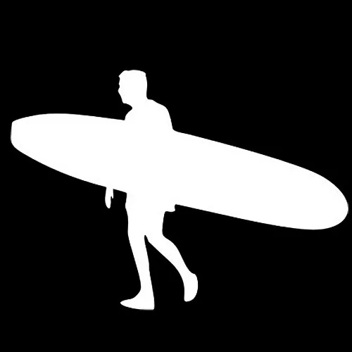

15*15cm Marine Sport Surfboard Car Sticker Paper Limit Move Surfboard Equipment Car Sticker Decals Black Silver CT-694