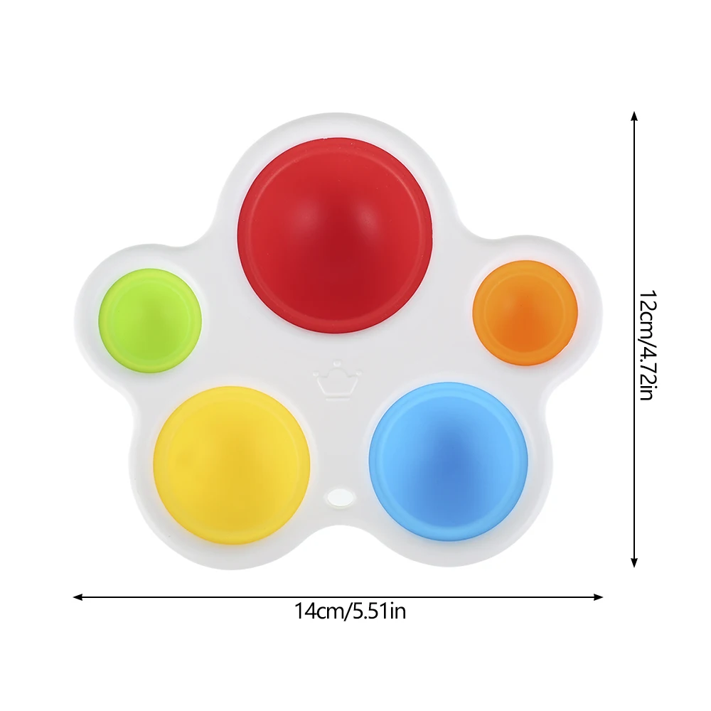 

Child Simple Dimple Toy Fat Brain Stress Relief Hand Toys For Kids Early Educational Board Rattle Puzzle For Kids Dimple Pop It