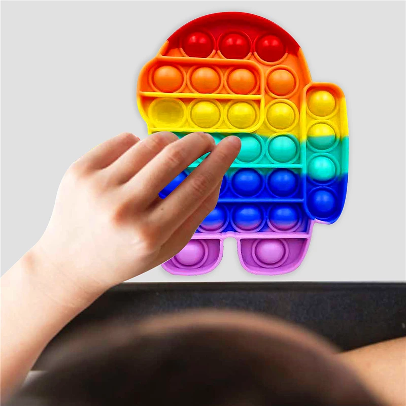 Среди Bubble сенсорная игрушка пуш ап Непоседа хлопки потребности смять взрослого