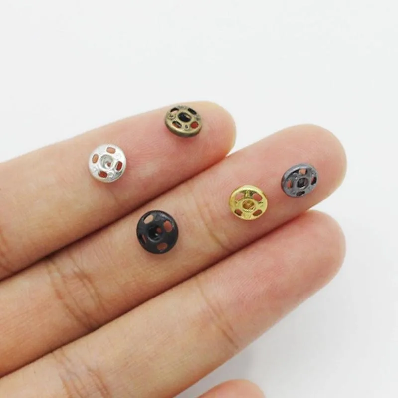 

24 pcs/bag 5mm Concealed Button Mini Snap Button Small Sewing Button Doll Toy Doll Button Clothes Flip Button Accessories B N3B5