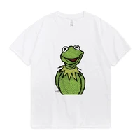 kermit the frog mens t shirt summer high quality cotton t shirt unisex funny pattern print short sleeve cotton comfortable tees