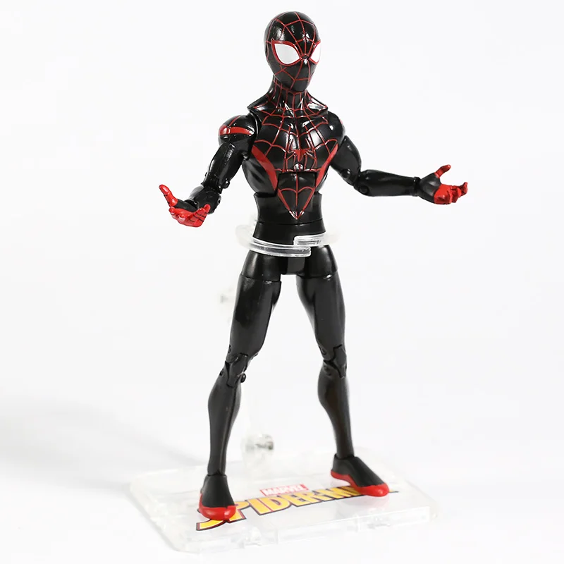 Marvel Человек-паук Miles Morales Gwen Stacy Питер Паркер Черный Человек-паук 2099 ПВХ фигурка Коллекционная модель игрушки