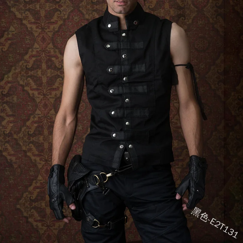 Жилет мужской для Хэллоуина средневековый топ в стиле стимпанк пальто