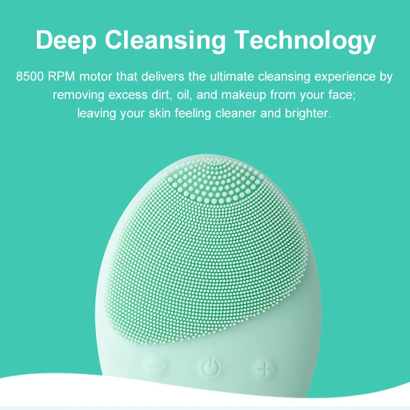 Мини Портативная вибрационная щетка для чистки беспроводной зарядки