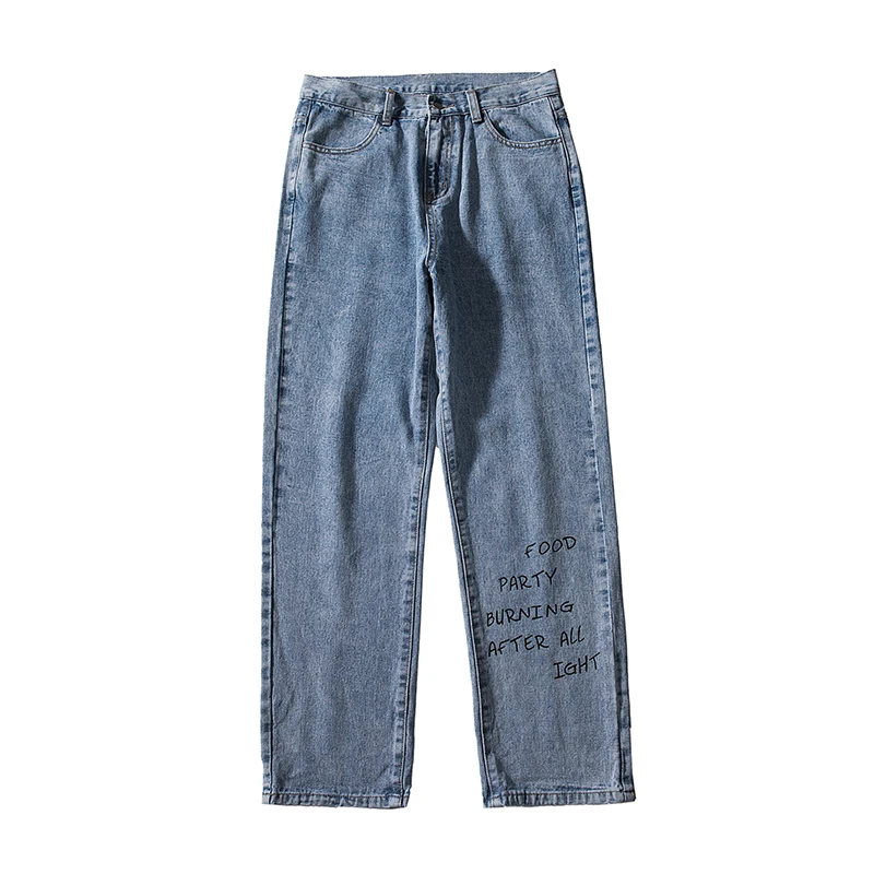 JIUBL Solid Color Men's Denim Harem Pants 2020 streetwear Men Loose Joggers Trousers M-5XL Casual Jeans | Мужская одежда