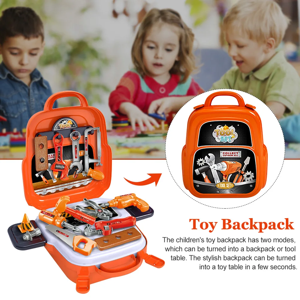 

22pcs Kids Tool Set Role Play Carpenter DIY Repair Simulation Props Learning Toddlers Portable Birthday Gift Educational Toy