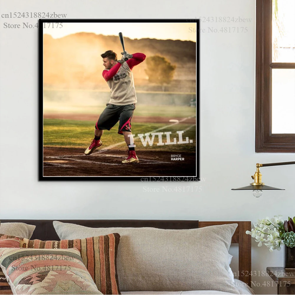 Bryce Харпер плакат рэпер певец музыкальный альбом I WILL холст картина стены