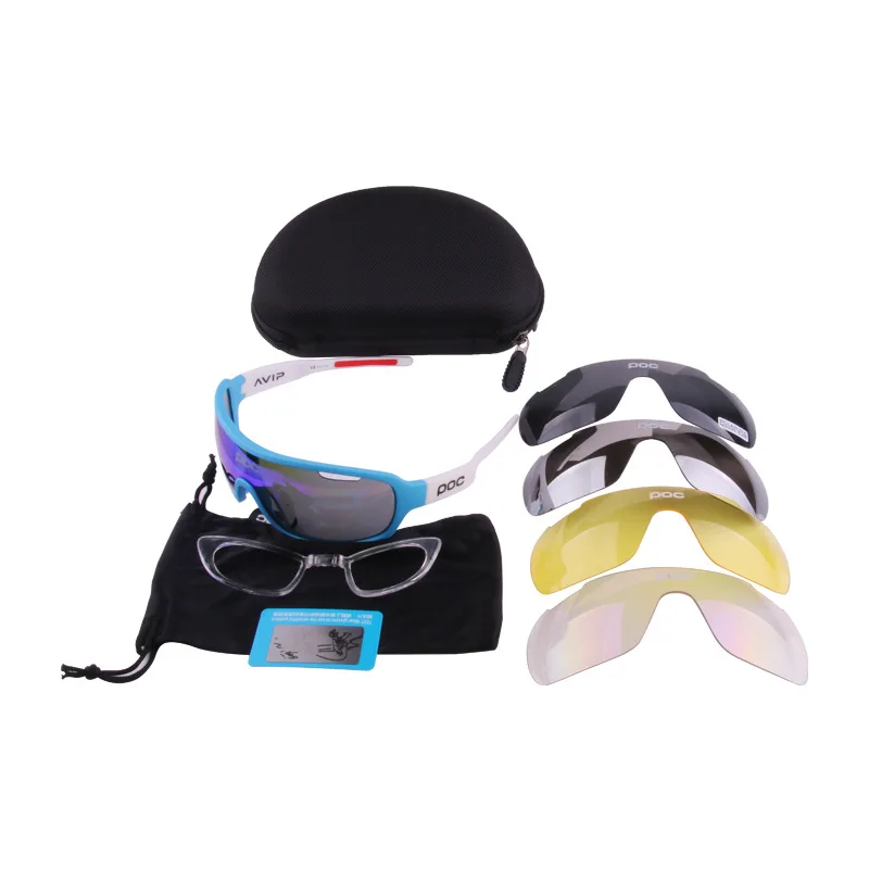 Псу 5 линз Велоспорт очки поляризованные для езды на велосипеде солнцезащитные