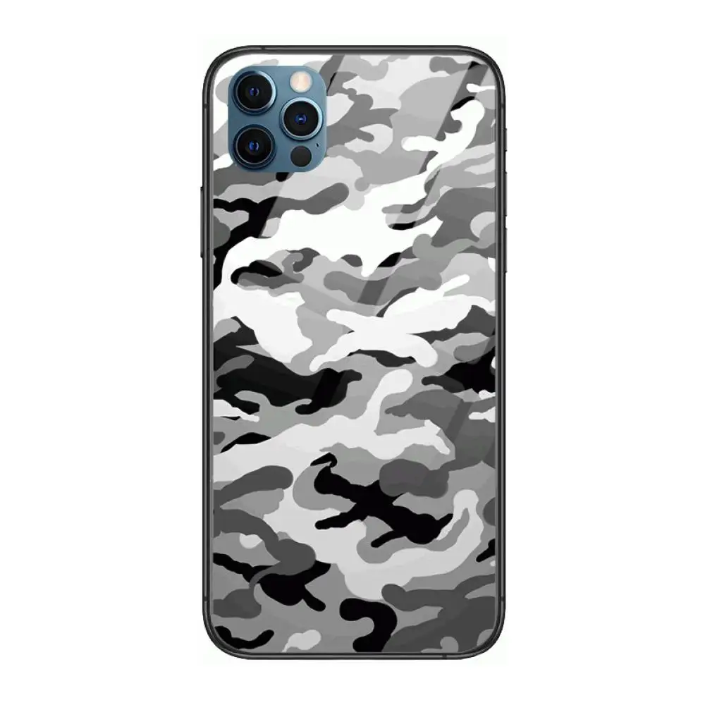 

Camouflage Pattern Case Style Phone Case cover For iphone 12 pro max 11 8 7 6 s XR PLUS X XS SE 2020 mini black cell shell