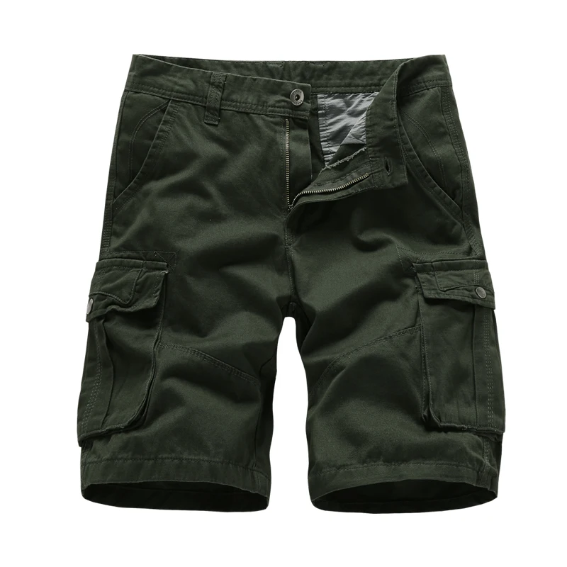 Cargo Shorts Men Summer Quality Cotton Casual Men Pocket Short Pants Brand Clothing Comfortable Camo Men Tactical Trousers