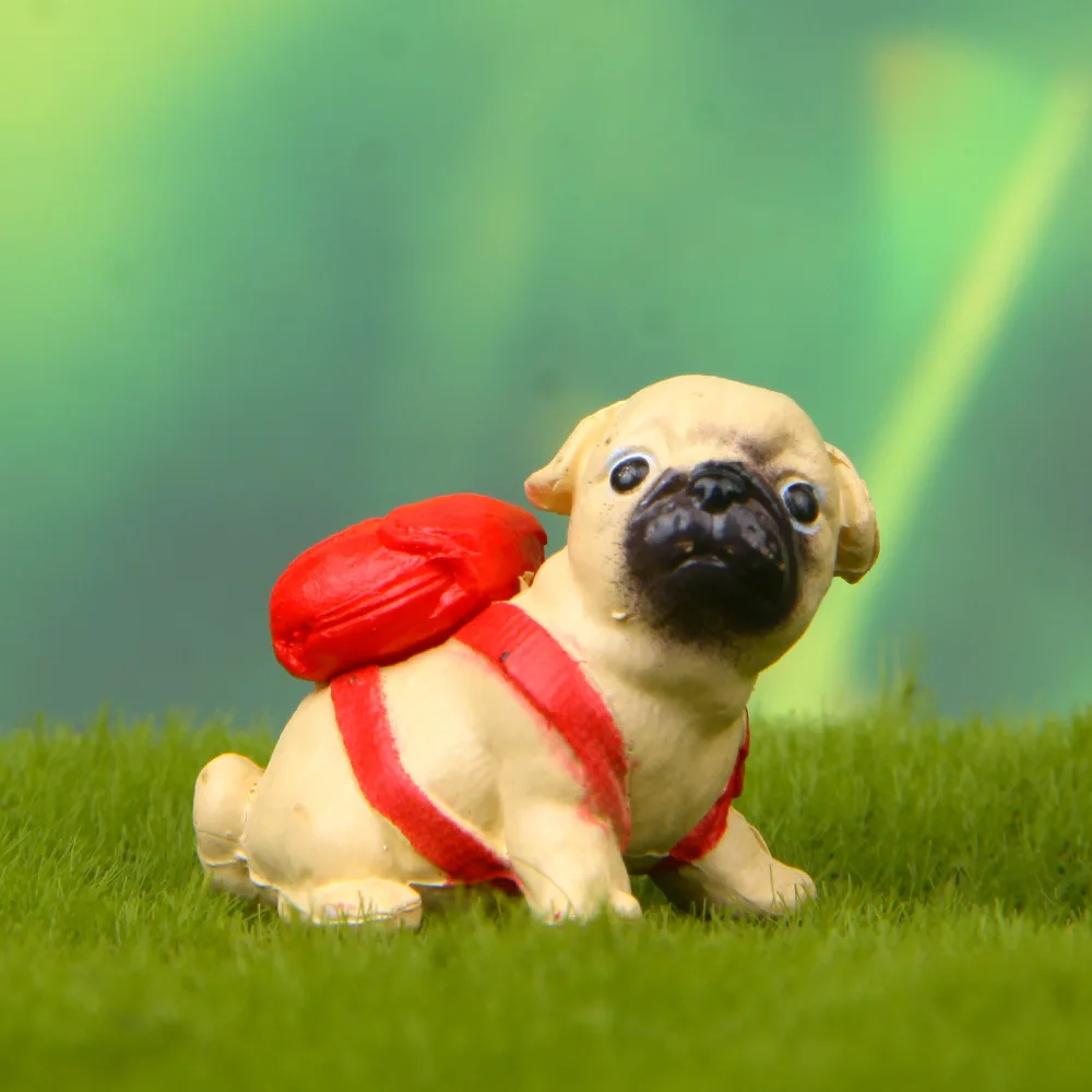 Рюкзак мопса щенок носить Садоводство фотообои микро Ландшафтный Декор кукла |