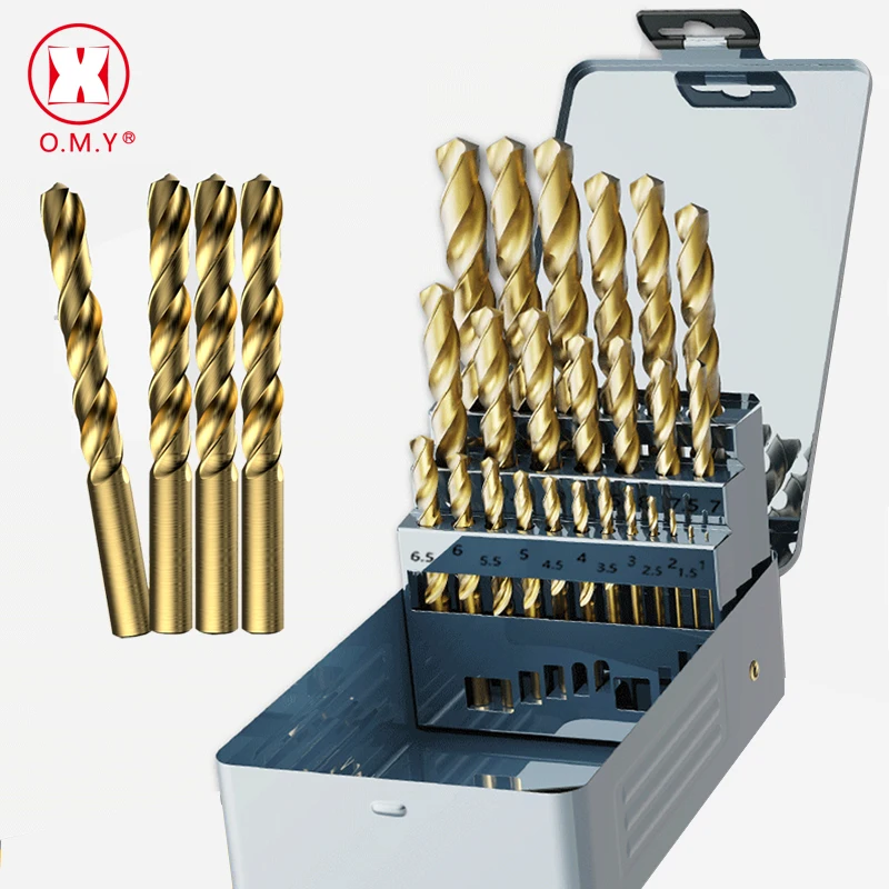 Быстрорежущее сверло со стальным/M35Titanium покрытием набор сверл с круглым