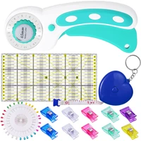 kaobuy rotary cutter set with quilting acrylic ruler positioning needles clip accessories professional leather cutting tool set
