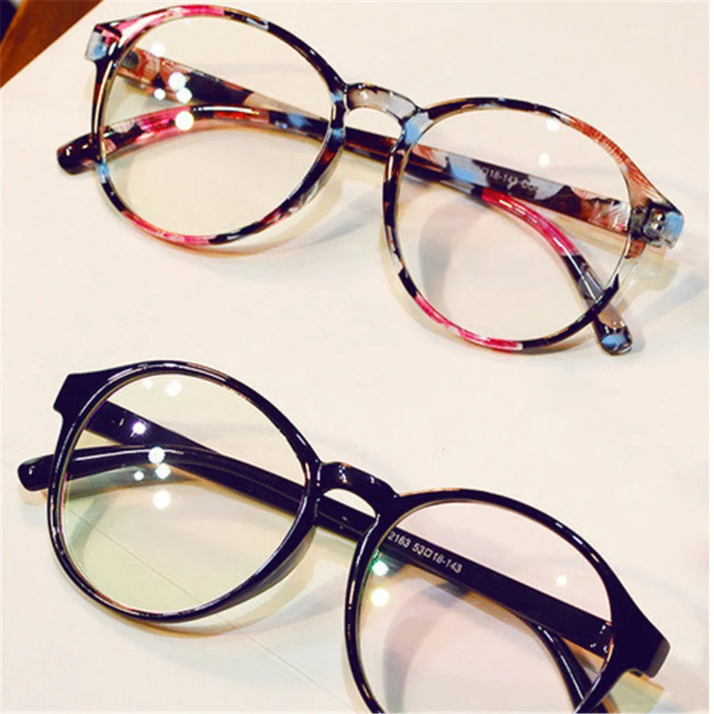 2020 женские и мужские ретро круглые прозрачные линзы очки пластиковая оправа