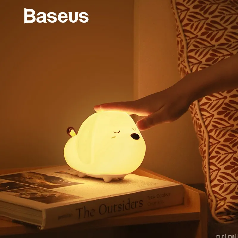 

Cute LED Night Light Soft Silicone Touch Sensor Night room lights decor room light