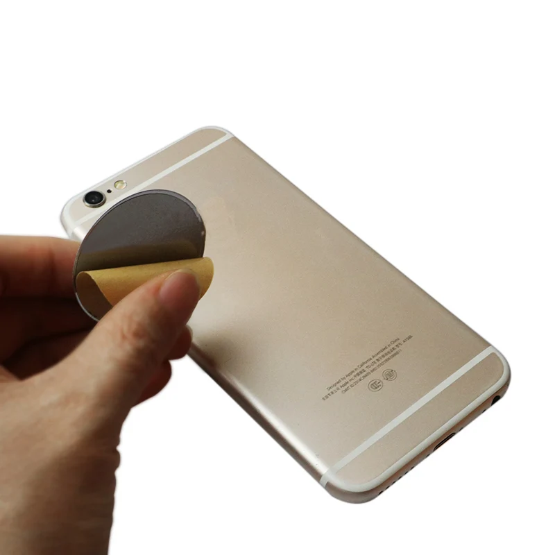 round metal plate smartphone disk iron magnetic sheet paste for magnetic car phone holder support mobile phone accessories free global shipping