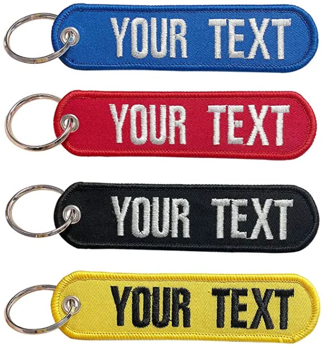 

Embroidery chain Customized double-sided 12*3cm personalized outdoor climbing club Give me your text and text color