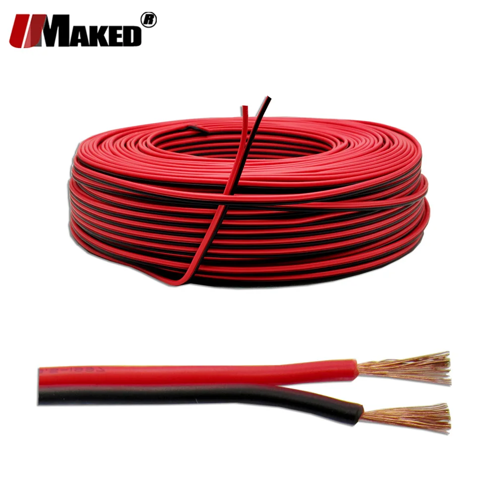 Светодиодные кабели 150 м 20AWG красный черный цвет модель UL2468 медная лампа для